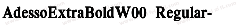 AdessoExtraBoldW00 Regular字体转换